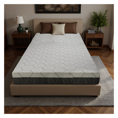 Grand matelas japonais 12 pouces - Mousse rafraîchissante ultra respirante avec soulagement de la pression et isolement pour les chambres à coucher modernes