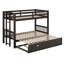 Lit superposé coulissant avec lit gigogne-1298340564