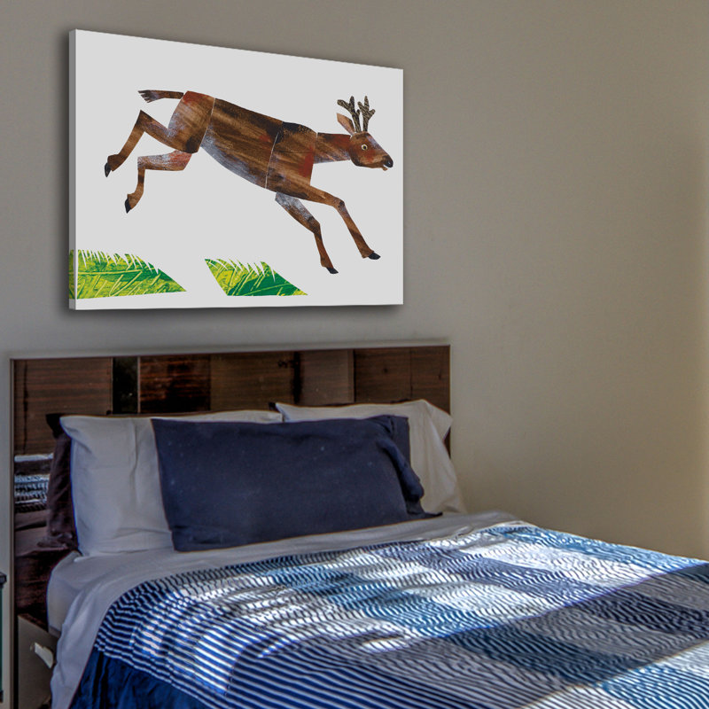 Mule Deer by Eric Carle - Painting on Canvas, 41cm H x 61cm W