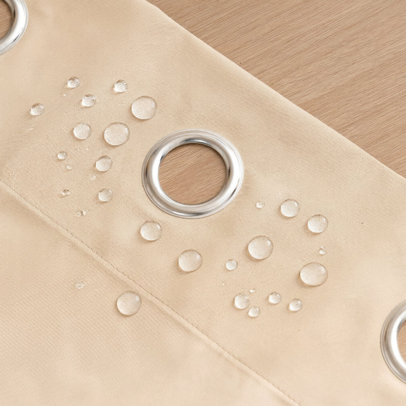 Rideau d'extérieur avec œillets, rideaux imperméables occultants et isolants pour salon de chambre à coucher, rideau efficace pour la protection de la vie privée et du balcon pour la terrasse, pergola d'intérieur, panneau simple, l 80 po x L 96 po, beige