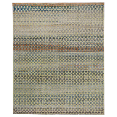 Silk Treasures Geometric Area Rug