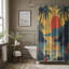 Rideau de douche standard 1 pièce Retro Island Sunset-651240501