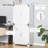Industrial Kitchen Pantry Cabinet with 4 Door Cupboard and Storage Shelves, Freestanding Storage Solution