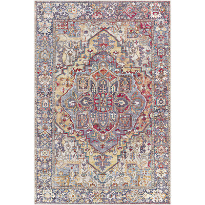 Tapis oriental bleu / rouge / beige Albion