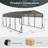 12'x20' Heavy Duty Metal Carport, Outdoor Garage Car Shelter Shade With Heavier Metal Frame, Galvanized Metal Roof For Car And Boats
