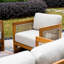 Ensemble de conversation pour patio 7 personnes en bois d'acacia avec coussins Brewsty