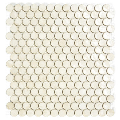 Chestnut 1 6/8" Barrels Glass Mosaic