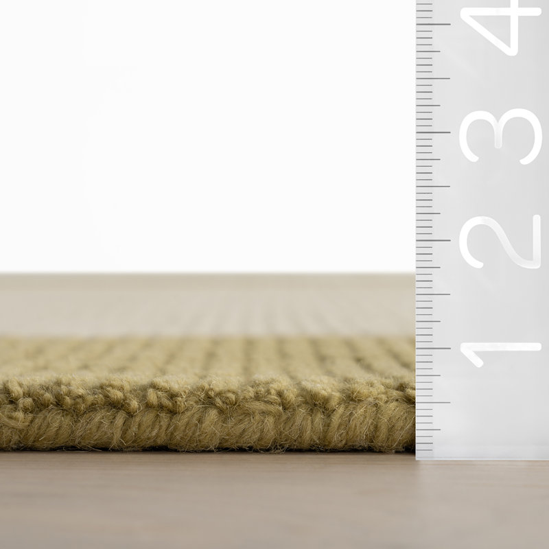  Tapis en laine Pavelle, Vert, Rectangle 8 pi 6 po x 11 pi 6 po