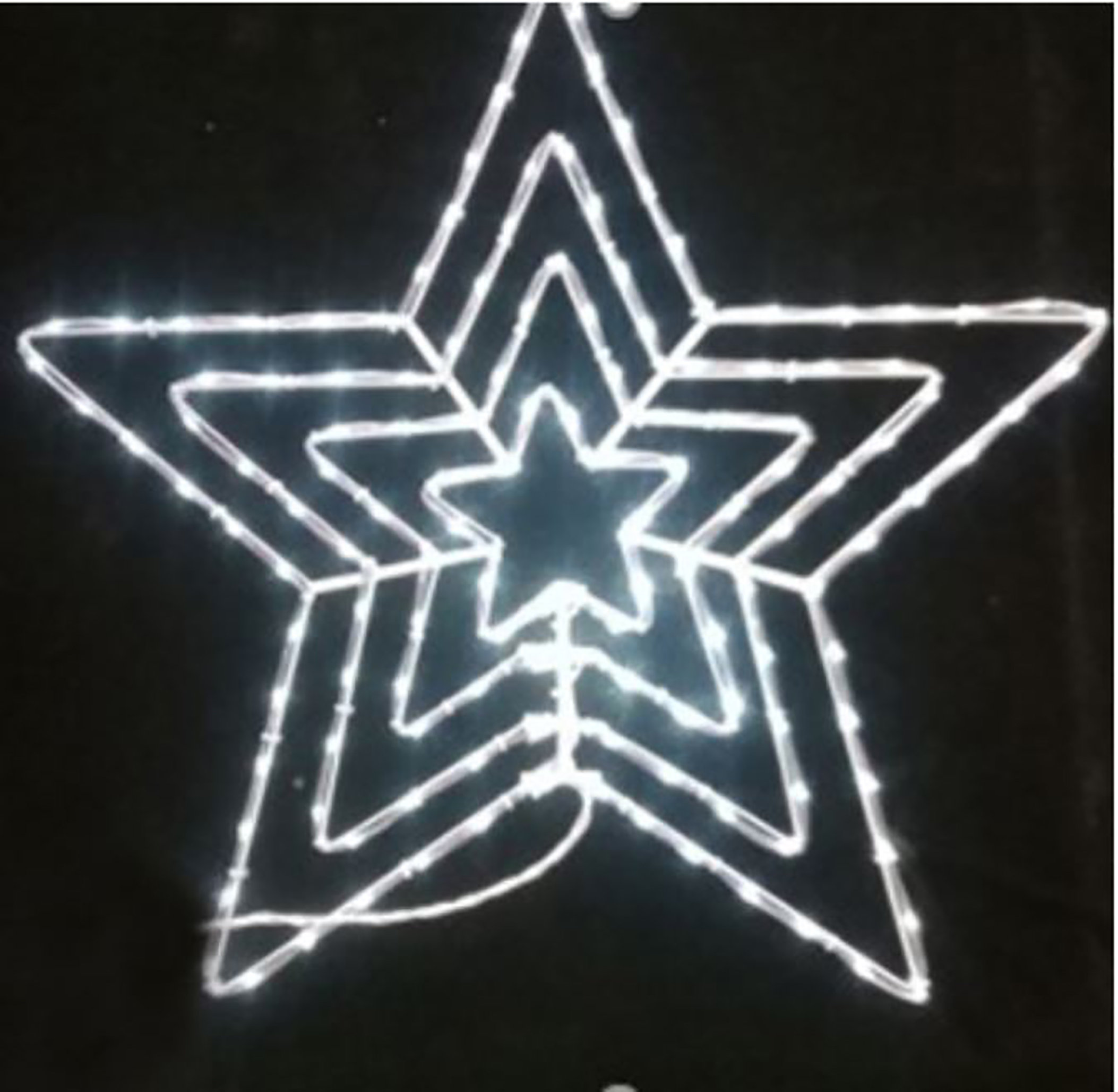 The Holiday Aisle® Sienna Christmas 2D LED Micro Rope Star, White ...