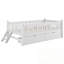 Lit plateforme en bois avec garde-corps et 2 tiroirs-461087885