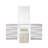 White Vanity Set w Mirror Storage Drawers Contemporary Style Bedroom Vanity