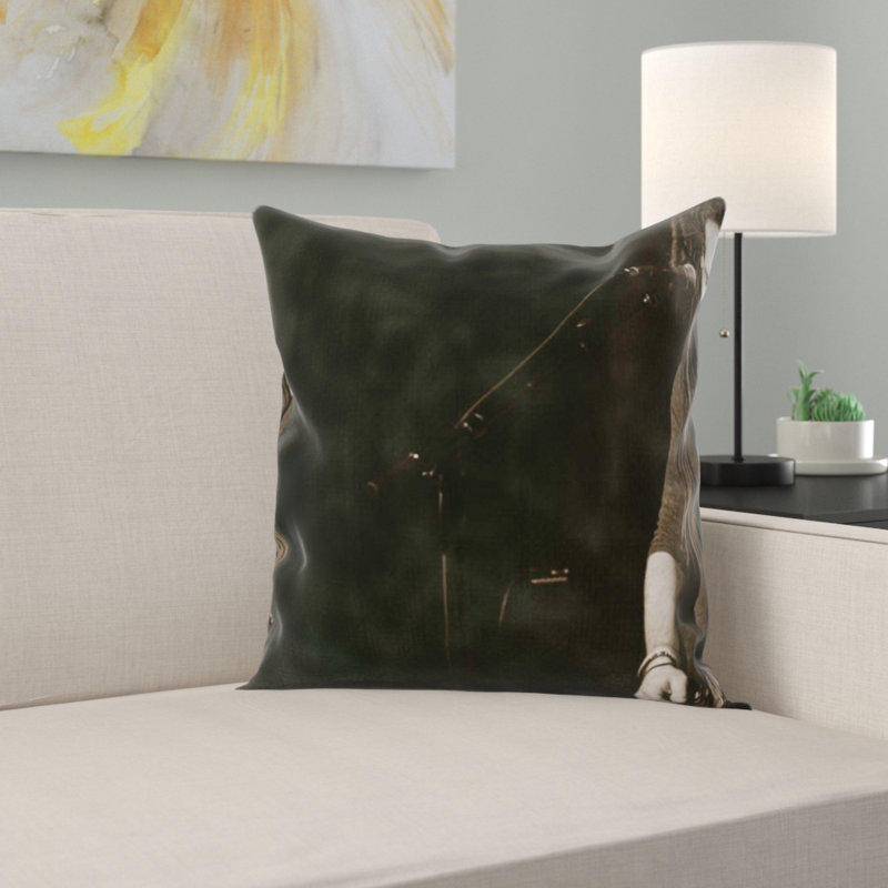 Coussin décoratif à bandes