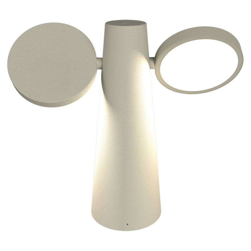 Oto LED Outdoor Table Lamp, Clay Gray