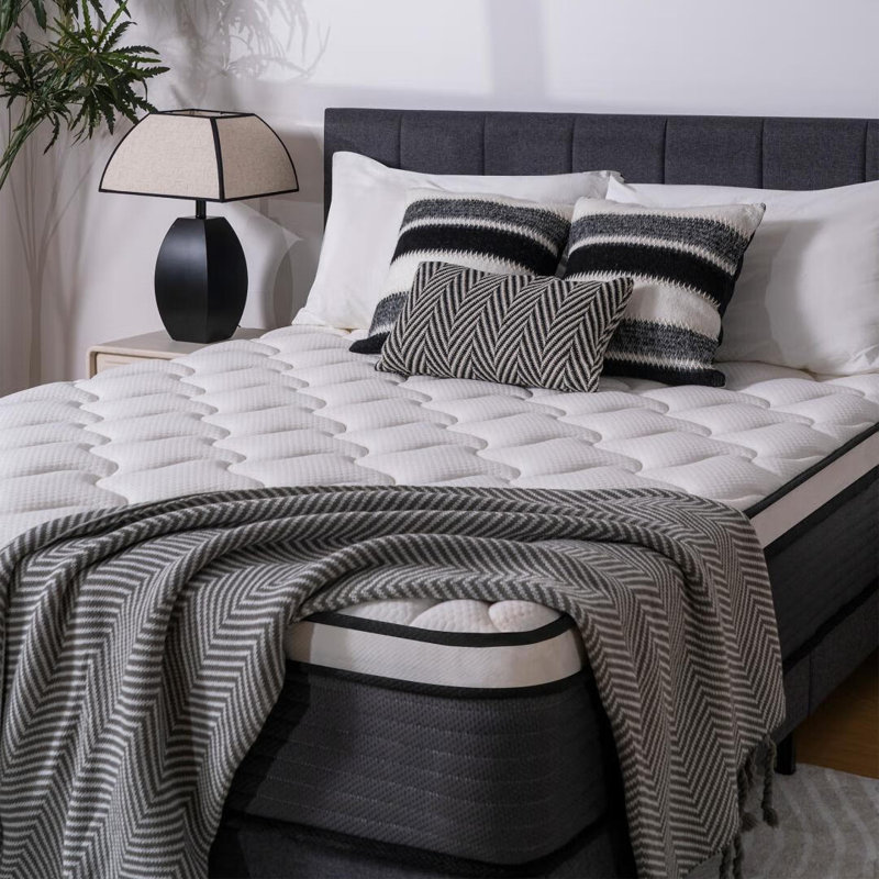 Gwendolyn 12''/14''/10'' Cool Frim Memory Foam Hybrid Mattress in a Box, OEKO-TEX® Certified, King, 12"