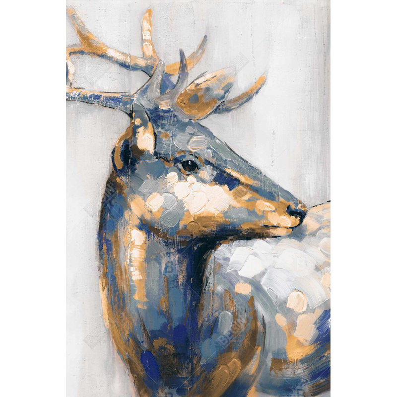 Golden deer Bath Mat with Non-Slip Backing - Quick Dry Memory Foam Bathroom Rug - Absorbent - Modern Plush Spa-Style - Machine Washable