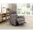 1Pc Glider Recliner Chair With Swivel Motion Leather Upholstery Luxury Comfort Solid Wood Living Room Furniture