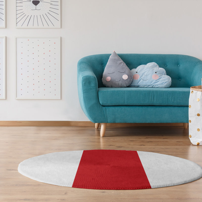 Chenille Indoor Rug, Round 5'