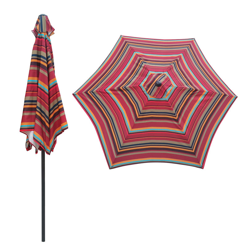 Parasol 9 pi Fionnuala, Rouge / rose