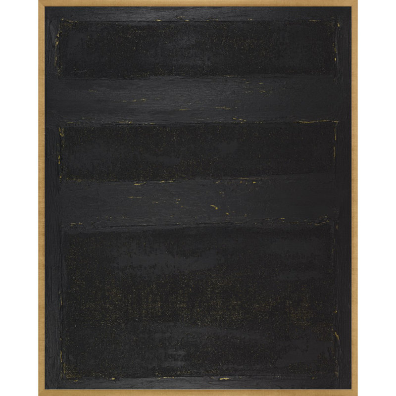 Vie nocturne - Peinture sur toile, Cadre doré caramel