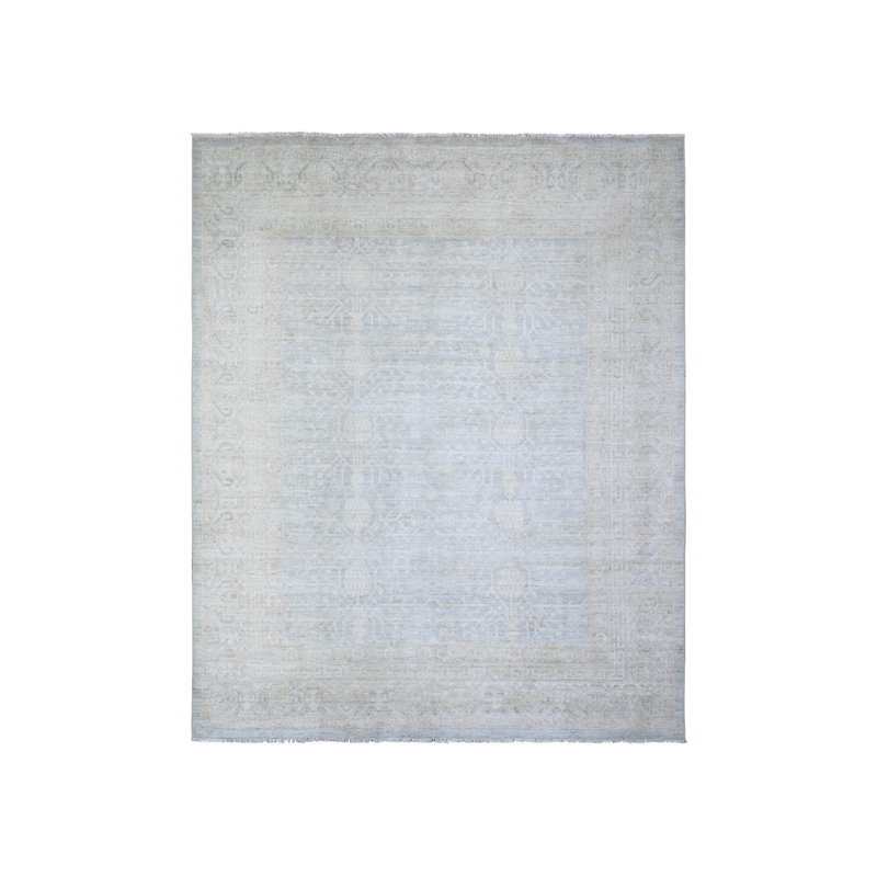 Tapis noué à la main 8 pi x 9 pi 8 po gris délavé Samarkand C9CACBEC03FD45EC80C51CED0FD9D08D