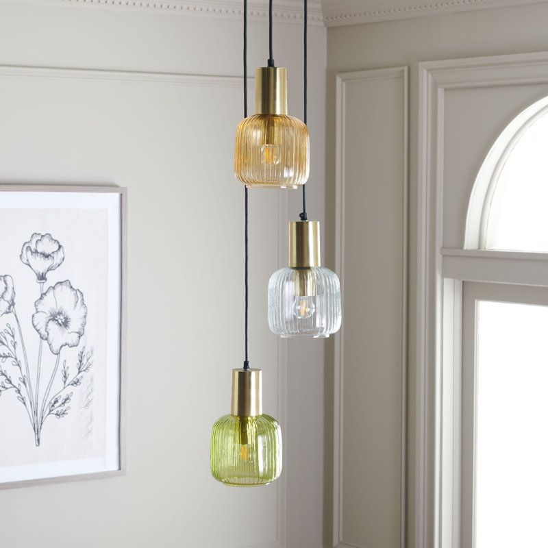 Yulani 3 - Light Gold Teardrop Pendant