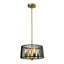 Luminaire suspendu cylindrique à 4 lumières de style lanterne / bougie Faison