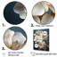 Décoration murale hortensia baroque blanc et or I - Hortensia-475281829-295459608
