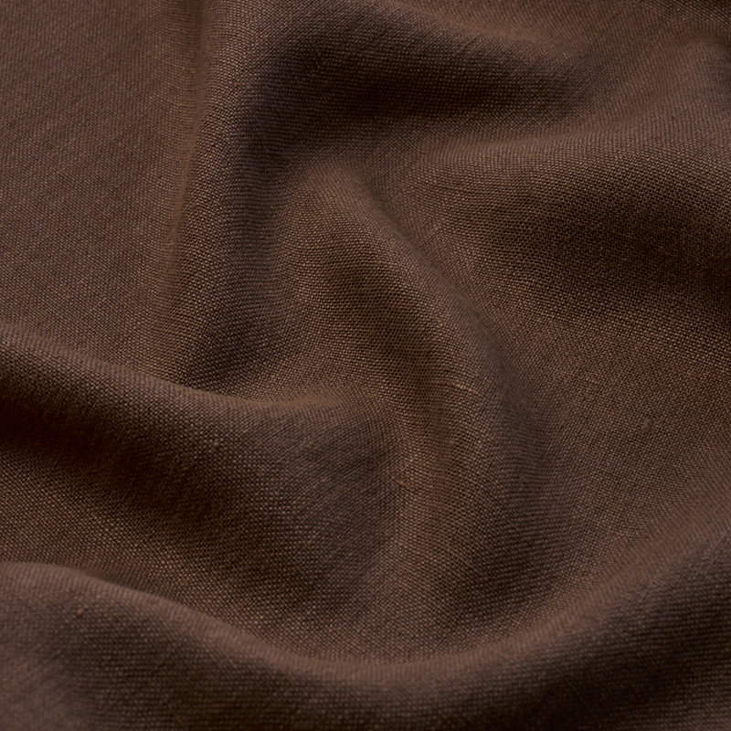Tissu en lin Kai, Brun