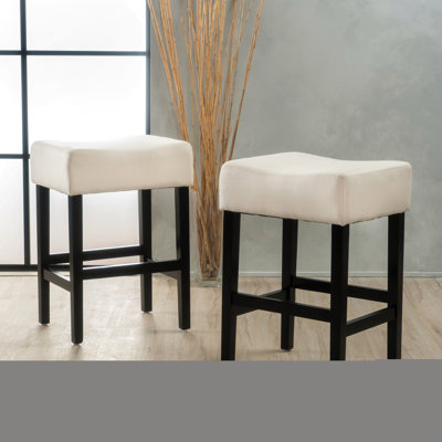 Set Of 2, 26.75" Backless Height Barstool