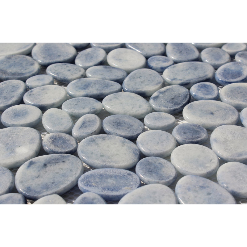 Carrelage mural 12 po x 12 po, Bleu gris