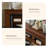 Walnut Solid Wood TV Cabinet Fireplace-117600331