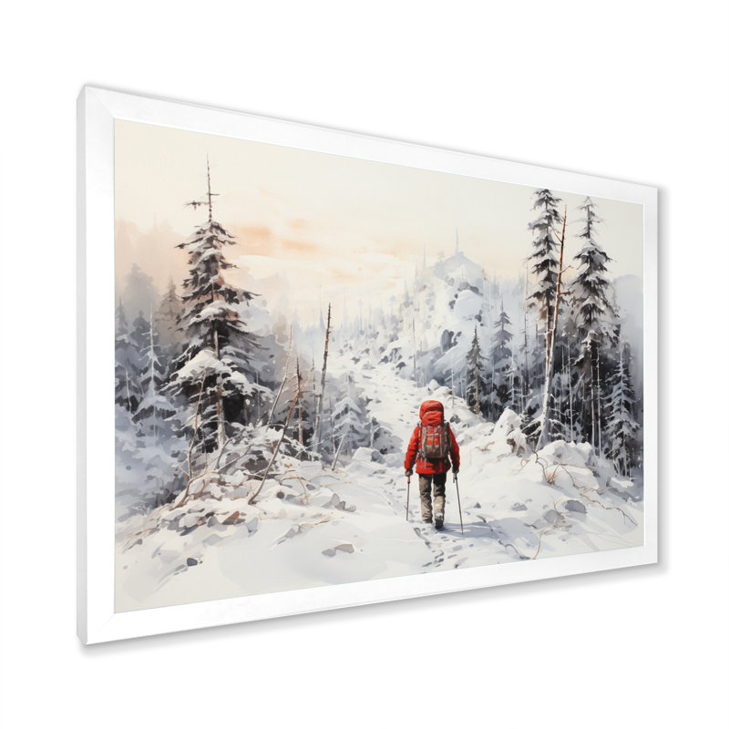 Randonnée arctique Alaska I - impression, H 16 po x l 32 po x P 1 po, Cadre photo blanc