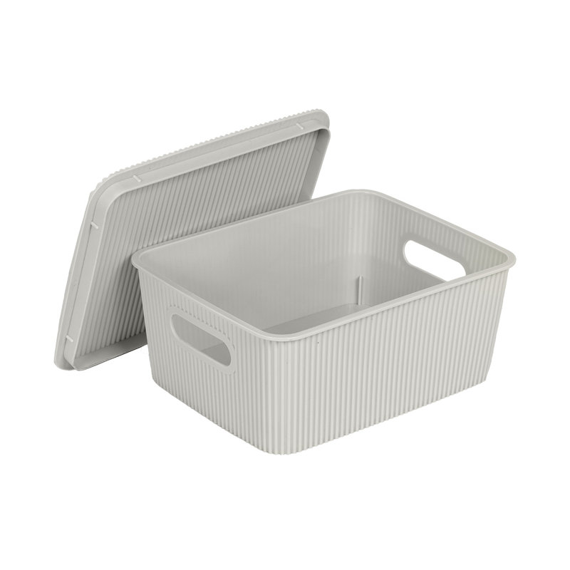 GLAD™ Storage Bin with Lid, Pack of 6, Gray