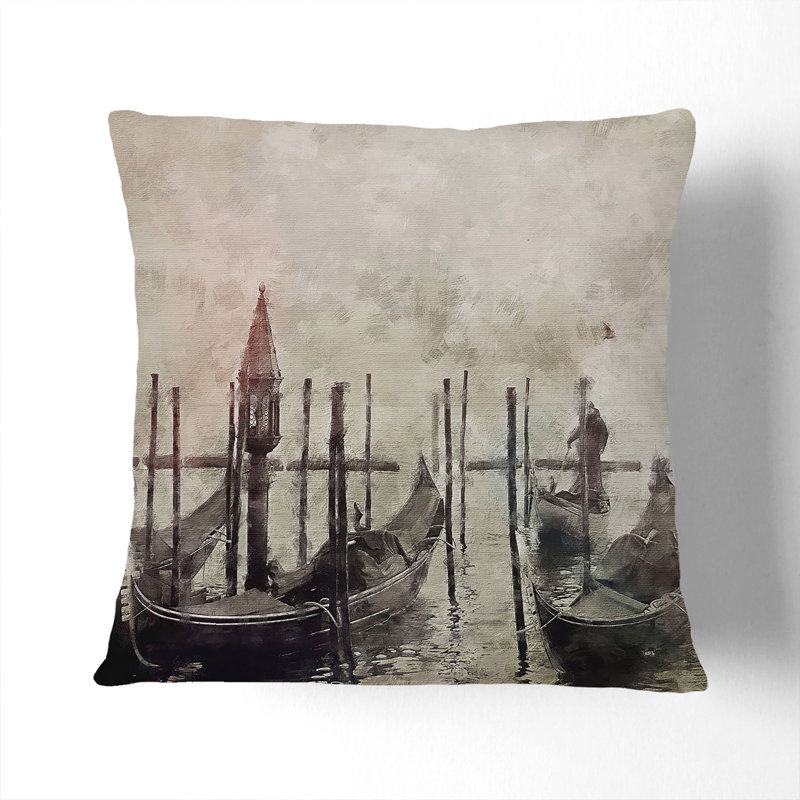 Square Cushion, 55cm H x 55cm W x 20cm D, Black