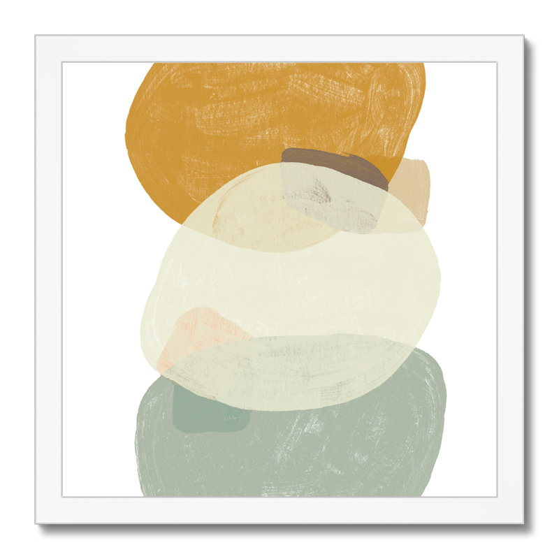 Platelet III - Painting, 34cm H x 34cm W, White Framed Paper Print