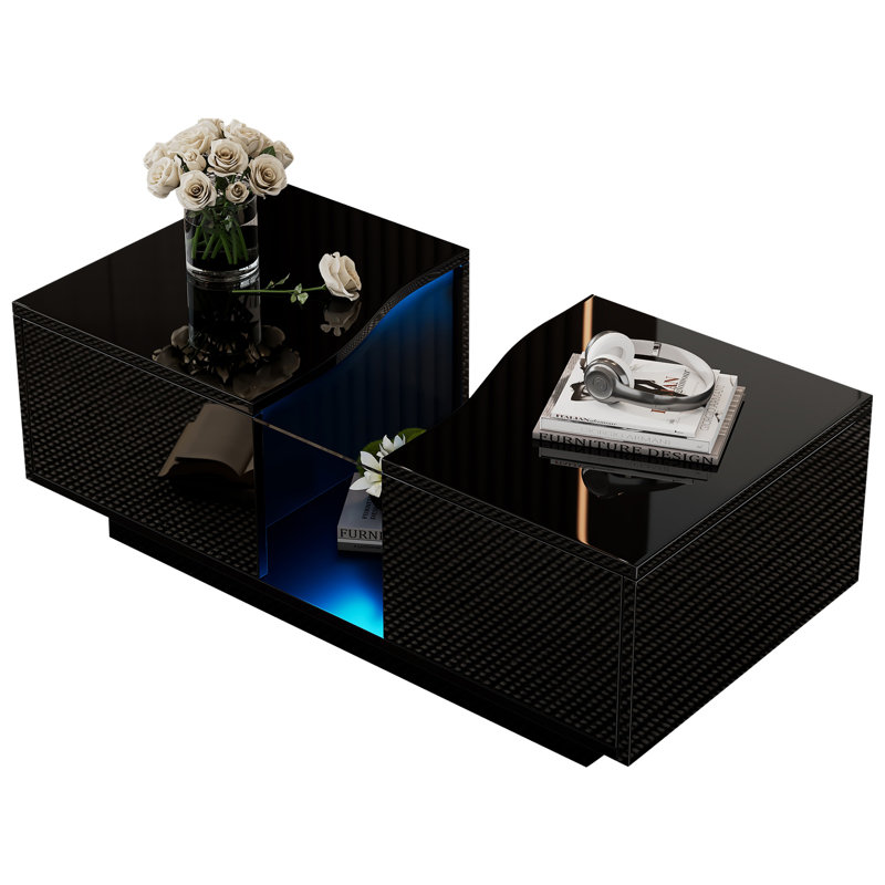 Pedestal Coffee Table with Storage