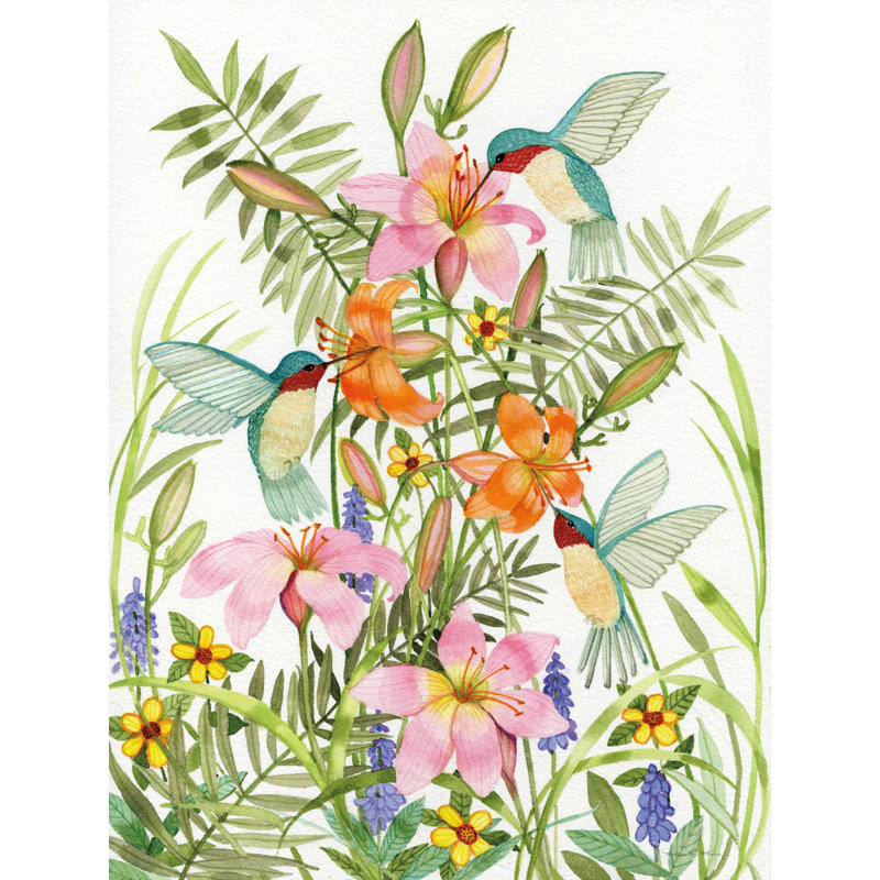 Anniversary Daylilies - impression sur toile tendue, H 40 po x l 30 po