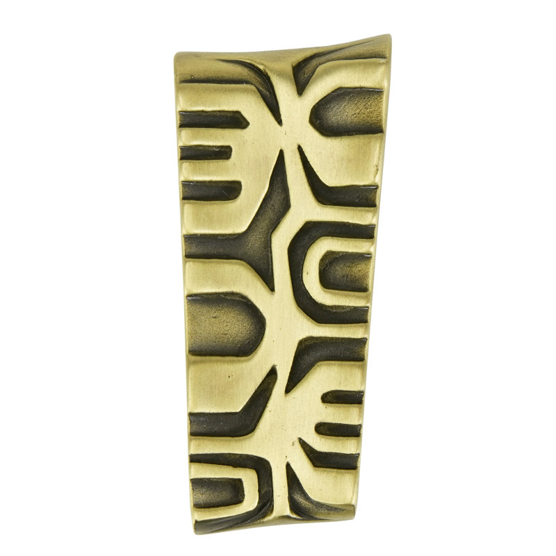 ASYMMETRICAL KNOB; BURNISH BRASS