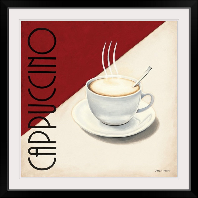 « cafe moderne ii », impression, H 32 po x l 32 po x P 1 po, Cadre noir
