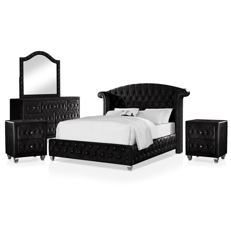 Caistor Upholstered Standard 5 Piece Bedroom Set