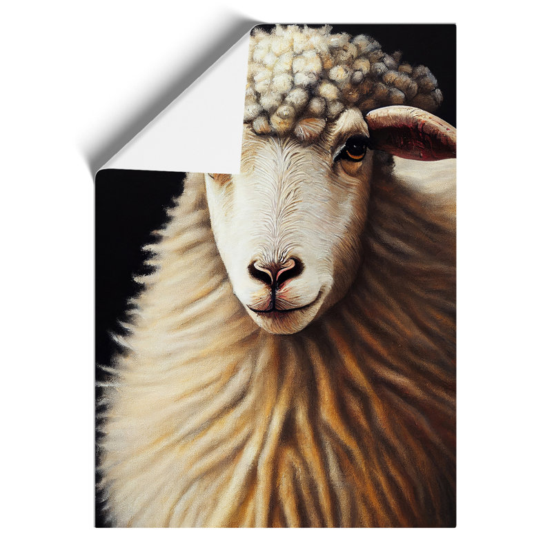 Charming Sheep - Print, 29.7cm H x 21cm W, Paper, No Matte