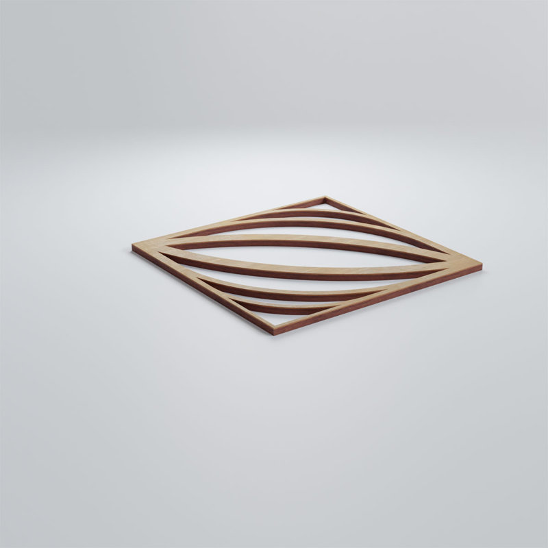 Panneaux muraux décoratifs en bois Otis, Bouleau, H 11 3/8 po x l 11 3/8 po x P 1/4 po