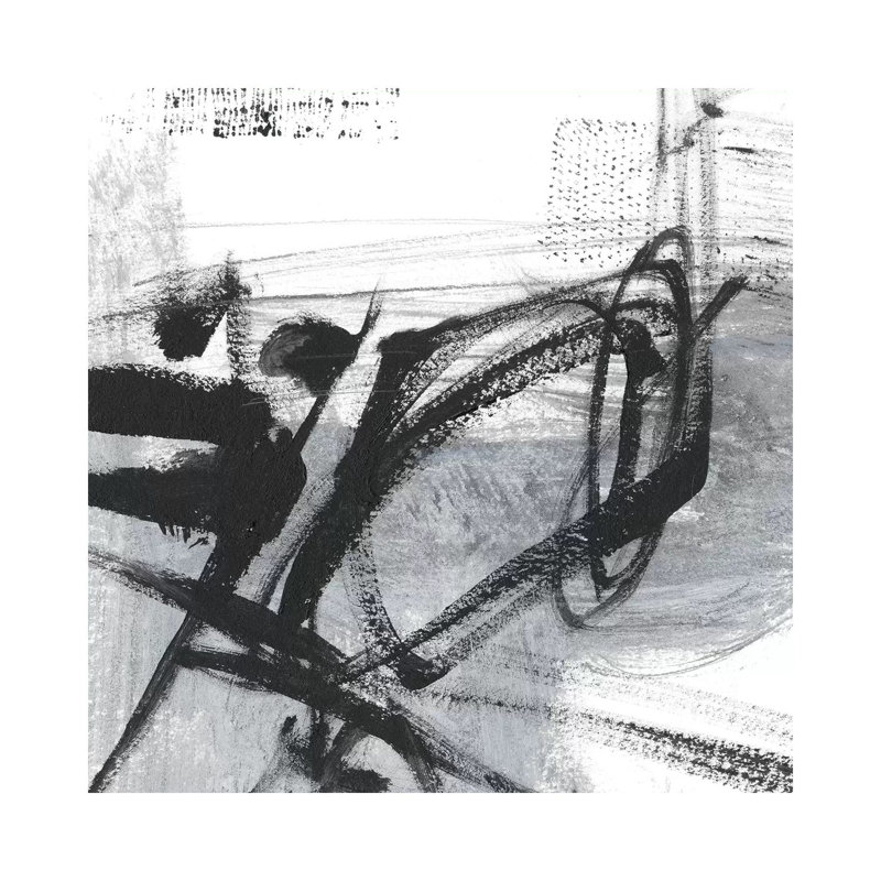 Scribble Script I by Ethan Harper - Wrapped Canvas Painting, 66.04 cm H x 66.04 cm W x 1.91 cm D