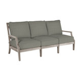 Haley Teak Patio Sofa with Cushions