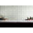 Thassos White Marble with Ming Green Clover Novelty Wall and Floor Tile