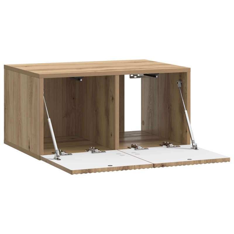 Unfinished TV Stand, 30cm H x 59.5cm L x 41cm W, Artisan Oak