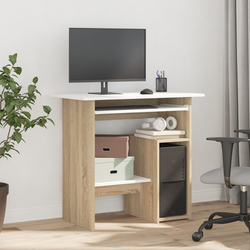 Desk Engineered Wood, Computer Desk, Artisan Oak