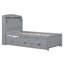 Lit plateforme en bois avec lit gigogne et tête de lit à DEL avec tiroirs (ancien SKU: N820S00008D)-1584996611-1584996610