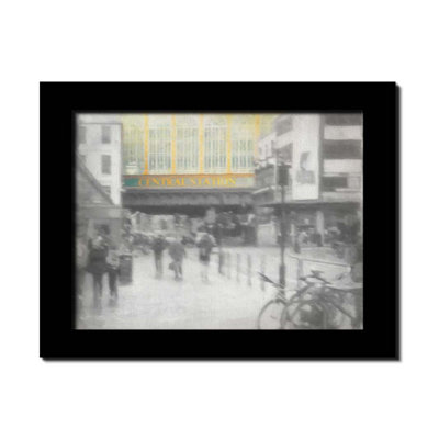 Central Station - Glasgow by Hal Halli. Paper Print - Mounted & Framed with Clear Acrylic