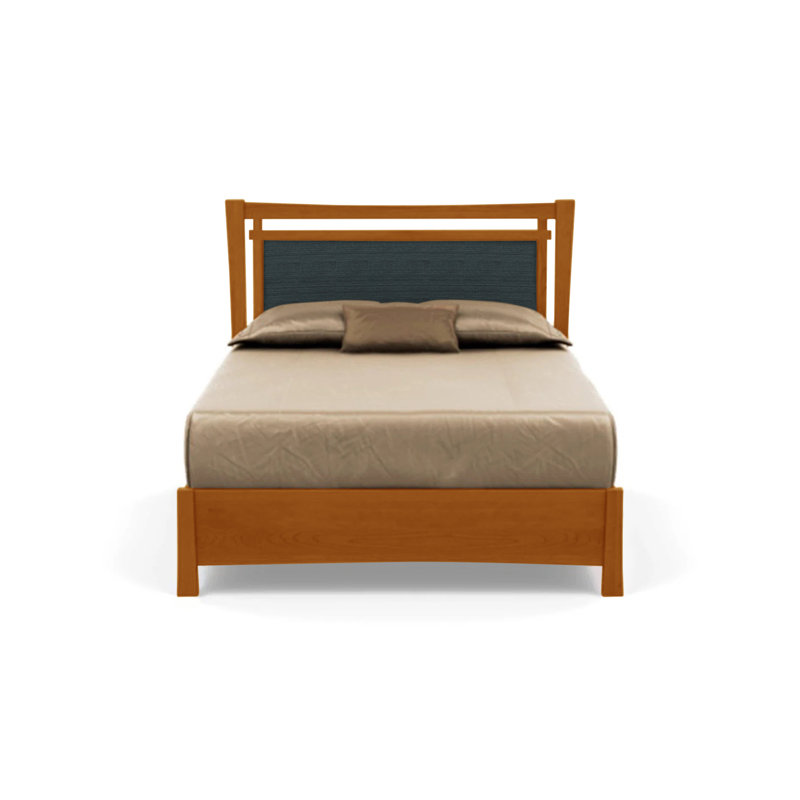 Monterey Upholstered Platform Storage Bed, King, Autumn Cherry, Steel